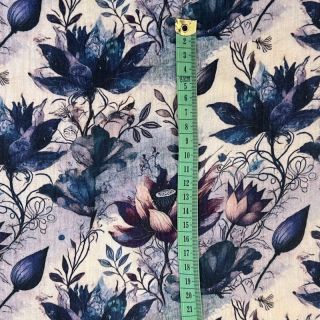 Double gauze/muslin Dreamy flowers design D digital print