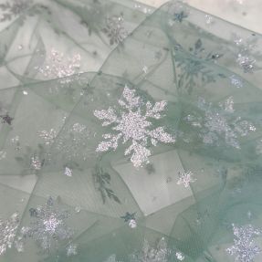 Tulle netting Crystal old green