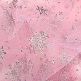 Tulle netting Crystal pink