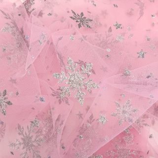 Tulle netting Crystal pink