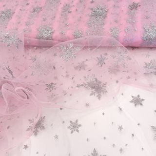Tulle netting Crystal pink