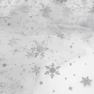 Tulle netting Crystal white