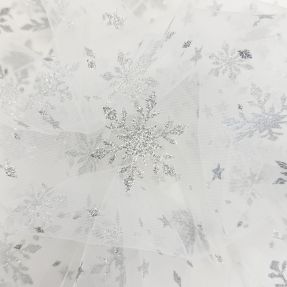 Tulle netting Crystal offwhite
