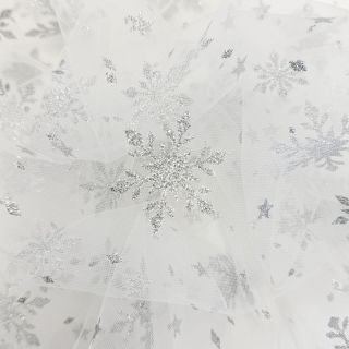 Tulle netting Crystal offwhite
