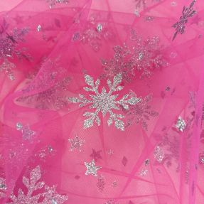 Tulle netting Crystal fuchsia