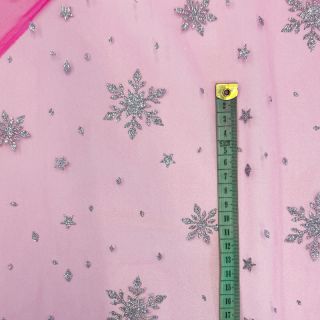 Tulle netting Crystal fuchsia