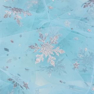 Tulle netting Crystal aqua