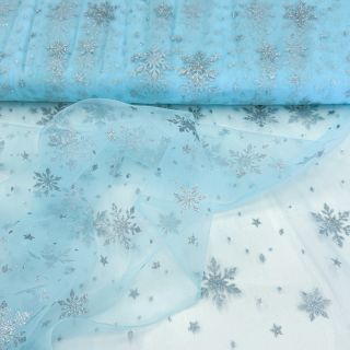 Tulle netting Crystal aqua