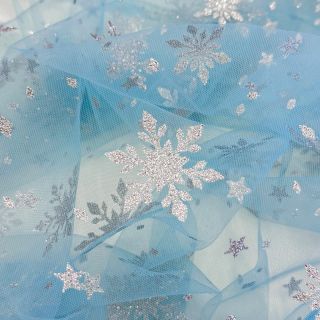 Tulle netting Crystal light aqua