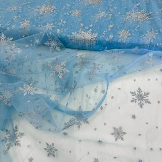 Tulle netting Crystal light aqua