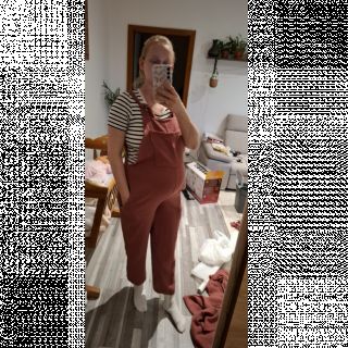 Double gauze/muslin rouge ORGANIC