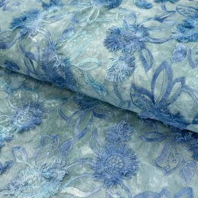 Cotton fabric TIE DYE EMBROIDERY Swingy design C