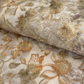 Cotton fabric TIE DYE EMBROIDERY Swingy design A