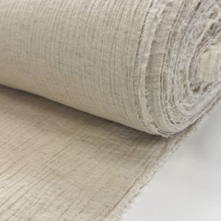 Double gauze/muslin with linen naturels