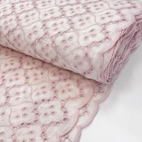 Cotton fabric EMBROIDERY Lilian rose