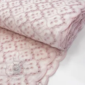 Cotton fabric EMBROIDERY Lilian rose