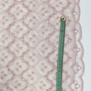 Cotton fabric EMBROIDERY Lilian rose