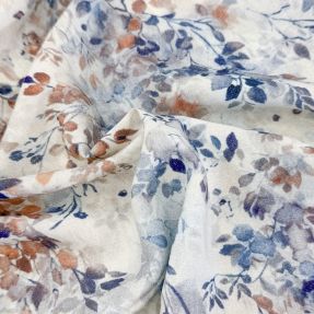 Viscose LUREX Fine leaves blue