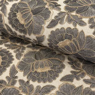Linen viscose Lizzy flowy grey