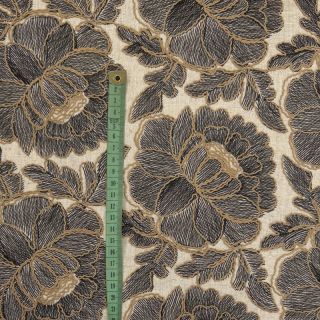 Linen viscose Lizzy flowy grey