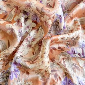 Viscose SHINIO Floral treasure red
