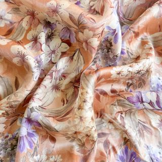Viscose SHINIO Floral treasure red
