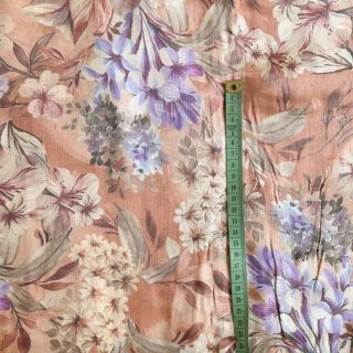 Viscose SHINIO Floral treasure red