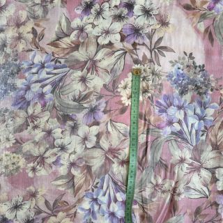 Viscose SHINIO Floral treasure pink