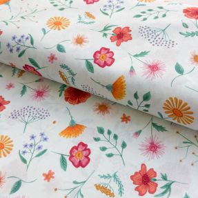 Cotton fabric Happy Flower Field