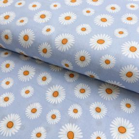 Cotton fabric Happy Daisy Flower