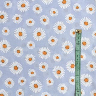 Cotton fabric Happy Daisy Flower