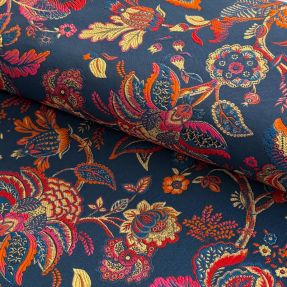 Decoration fabric jacquard Inaya bleu
