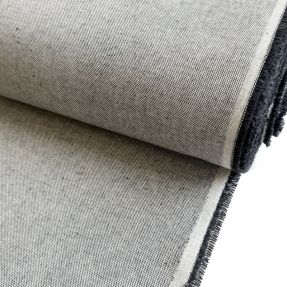 Decoration fabric Linenlook PLAIN grey
