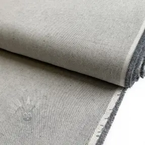 Decoration fabric Linenlook PLAIN soft grey