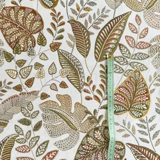 Decoration fabric jacquard Euphoria blanc kaki