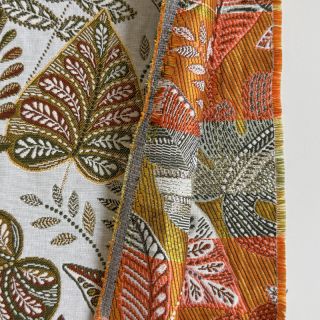Decoration fabric jacquard Euphoria blanc kaki