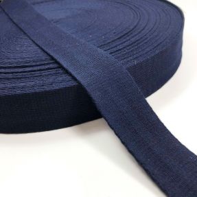 Cotton webbing 4 cm dark blue
