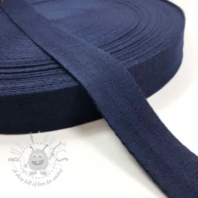 Cotton webbing 4 cm dark blue