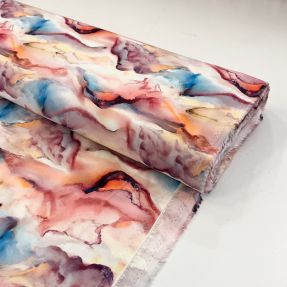 Viscose RAYON POPLIN Wavy design A digital print
