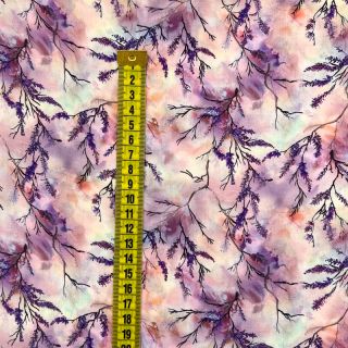 Viscose RAYON POPLIN Bright flowers design C digital print