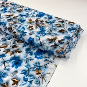 Viscose RAYON POPLIN Flowy flowers design E digital print