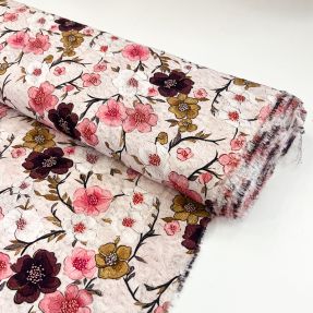 Viscose RAYON POPLIN Flowy flowers design D digital print