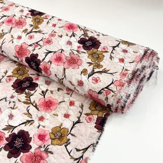 Viscose RAYON POPLIN Flowy flowers design D digital print