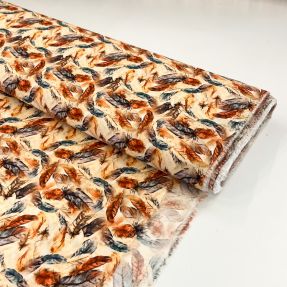 Viscose RAYON POPLIN Feathers design C digital print