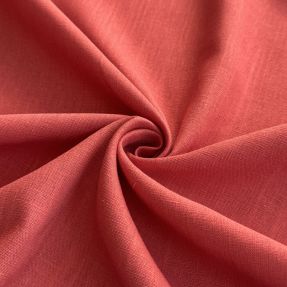 Linen viscose PREMIUM dark coral