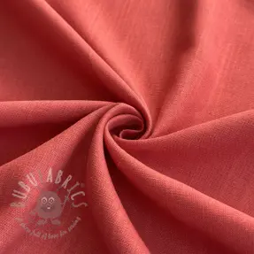 Linen viscose PREMIUM dark coral
