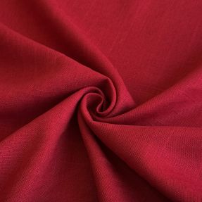 Linen viscose PREMIUM dark red