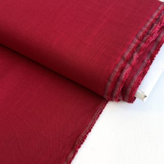 Linen viscose PREMIUM dark red