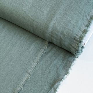 Linen viscose PREMIUM dark old green
