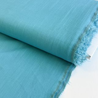 Linen viscose PREMIUM ocean blue